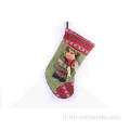 Bonbons chaussettes cadeaux sac sapin de Noël décoration suspendue